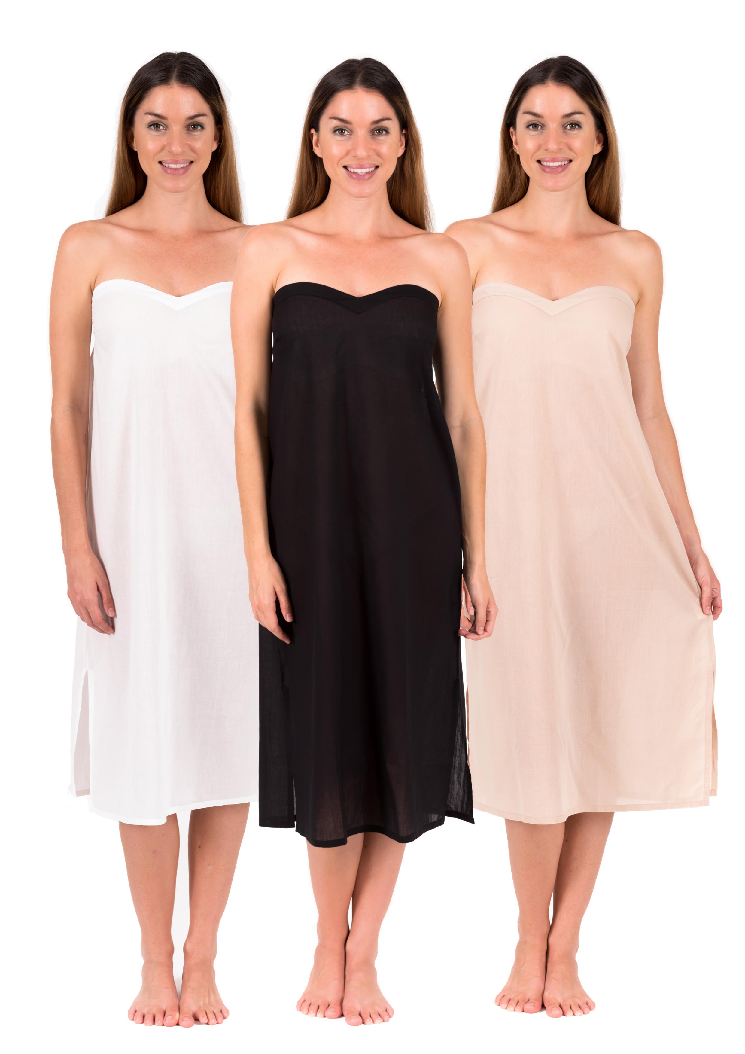 Long cotton maxi dress slip Celine Black White Crema